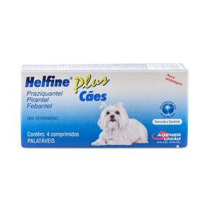Vermífugo Helfine Plus Cães 4 Comprimidos