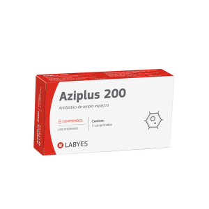 Antibiótico Aziplus 200mg Para Cães e Gatos 3 Comprimidos -3 cp 1