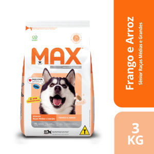 Ração Max Cão Raça Média e Grande Adulto Sênior 3kg