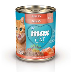 Alimento Úmido Max Cat Lata para Gatos Adultos-Salmão