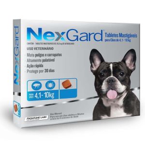 Antipulgas e Carrapatos Nexgard M 4 a 10 kg 1 comprimido