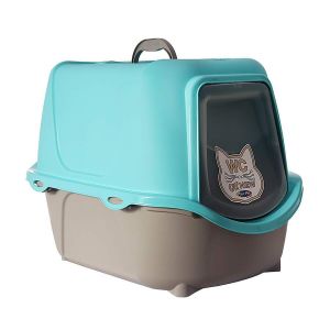 Banheiro Plast Pet para Gatos Cat Box New-Azul