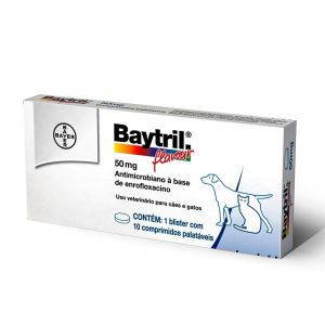 Baytril 50MG - 10/Comprimidos