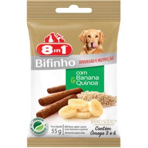 Petisco Bifinho 8IN1 Banana e Quinoa Para Cães 55g