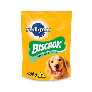Biscrok Multi Pedigree Biscoito para Cães Adultos-500g