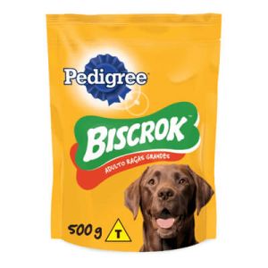 Biscrok Maxi Pedigree Biscoito para Cães Adultos Raças Grandes- 500g