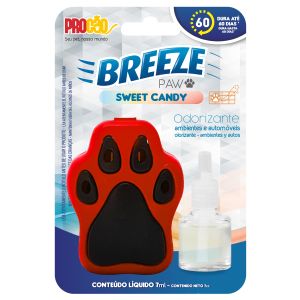 Breeze Paw Sweet Candy Aromatizador para Ambientes e Carros Procão Vermelho