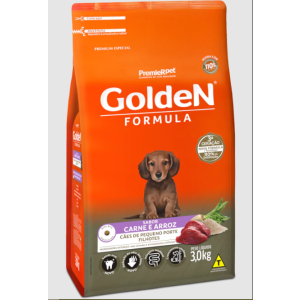 Ração Golden Filhotes Carne para Cães -3 Kg