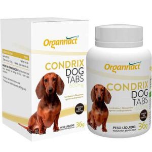 Suplemento Condrix Dog Tabs 600mg Organnact 60 Comprimidos