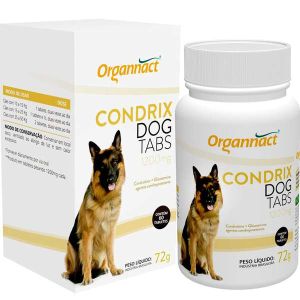Suplemento Condrix Dog Tabs 1200mg Organnact 60 Comprimidos