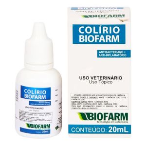 Colírio Antibacteriano e Anti-inflamatório Biofarm Ocular - 20 ml