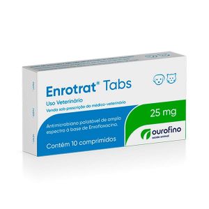 Antibiótico Enrotrat Tabs 25MG 10/Comprimidos
