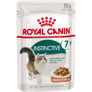 Royal Canin Sachê Feline Instinctive +7 para Gatos Adultos com mais de 7 anos- 85g