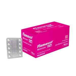 Flamavet 0,2 mg Anti-inflamatório para Gatos 10 Comprimidos