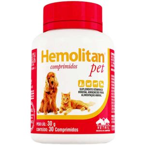 Suplemento Hemolitan Pet Vetnil - 30 Comprimidos