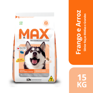 Ração Max Cão Raça Média e Grande Adulto Sênior 15kg