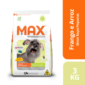 Ração Max Cão Raça Pequena Adulto Sênior 3kg