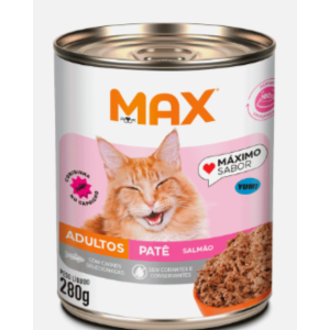 Alimento Úmido Max Cat Lata para Gatos Adultos-Salmão