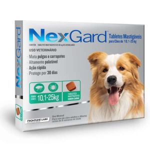Antipulgas e Carrapatos Nexgard G 10 a 25 kg - 1 Comprimido