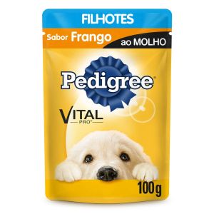Pedigree Sachê Frango ao Molho para Cães Filhotes-100g
