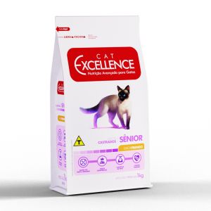 Ração Cat Excellence Frango para Gatos Sênior Castrados 1 Kg