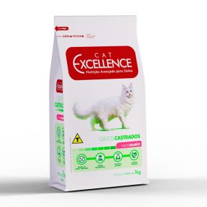Ração Cat Excellence Salmão para Gatos Adultos Castrados 1 Kg