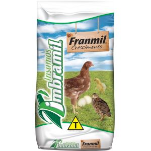 Ração Franmil para Galinhas e Aves de Corte Crescimento Triturado Imbramil 20 Kg