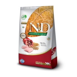 Ração N&D Ancestral Grain Frango Gatos Adultos 7,5 Kg