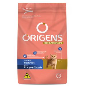 Ração Origens Frango e Cereais Para Gatos Filhotes -1 Kg