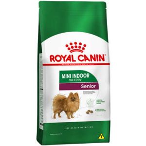 Ração Royal Canin Mini Indoor Senior Para Cães de Raças Pequenas Acima de 8 anos 1 Kg