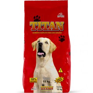 Ração Titan Sabor Carne Para Cães Adultos 15 Kg