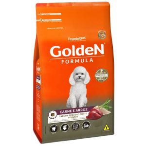 Ração Golden Carne e Arroz para Cães Adultos de Raças Pequenas 15 Kg