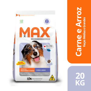 Ração Max Cães Adulto Carne 20Kg