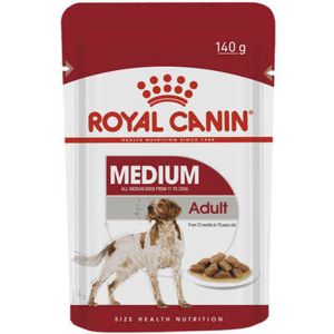 Ração Úmida Royal Canin Medium Adult Sachê Para Cães Adultos Raças Medias 140 G - 1 Un