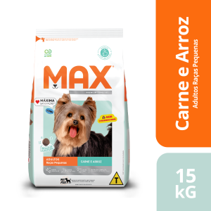 Ração Max Cães Raças Pequenas Carne Adultos 15kg