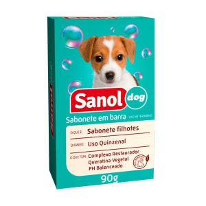 Sabonete Sanol Dog Para Cães e Gatos -Filhotes