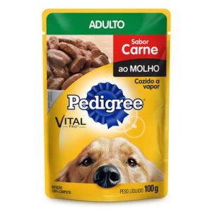 Pedigree Sachê Carne ao Molho para Cães Adultos - 100g