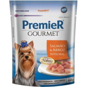 Alimento Úmida Premier Sachê- Gourmet Salmão Para Cães 100g