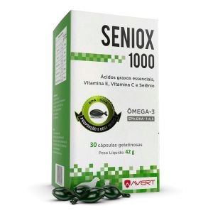 Suplemento de Vitaminas, Ômega 3 e Selênio Seniox 1000mg 30/Capsulas