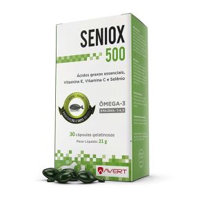 Suplemento de Vitaminas, Ômega 3 e Selênio Seniox 500mg 30/Capsulas