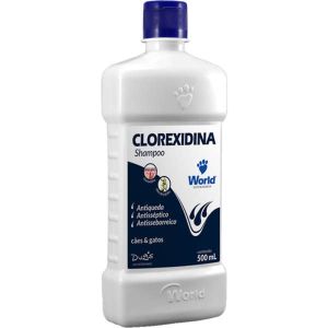 Shampoo Clorexidina para Cães e Gatos World Dugs 500ml