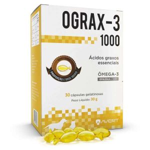 Suplemento de Ômega 3 Suplemento Ograx-3 1000MG  30/Capsulas