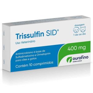 Antibiótico Trissulfin SID 400MG - 10/Comprimidos