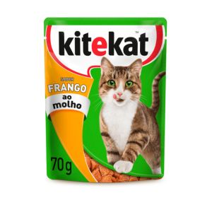  Ração Kitekat Sachê para gatos adultos sabor frango 70G