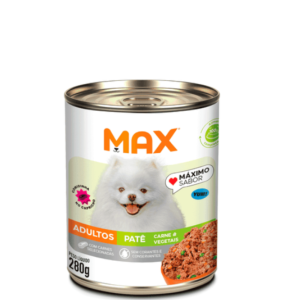 Alimento Úmido Max Lata para Cães Adultos-Carne e Vegetais