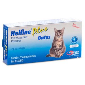 Vermífugo Helfine Plus Gatos 2 Comprimidos