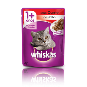 Whiskas Sachê Carne para Gatos Adultos- 85g
