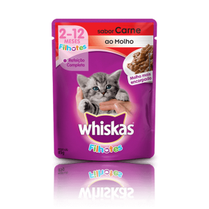 Whiskas Sachê Filhotes Carne para Gatos- 85g