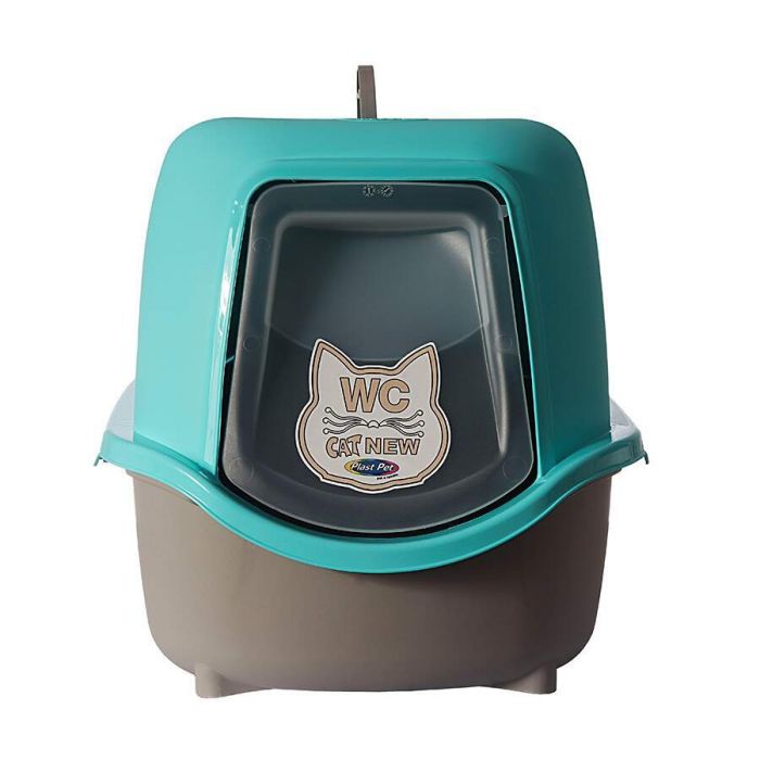 Banheiro Plast Pet Cat New Gold Rosa - Dogão Pet Shop
